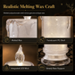 🕯️💡 Glowing LED Electronic Candle Night Light – Realistic Flicker, Flameless & Safe | Warm Ambient Glow for Bedroom, Living Room & Parties