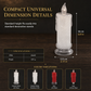 🕯️💡 Glowing LED Electronic Candle Night Light – Realistic Flicker, Flameless & Safe | Warm Ambient Glow for Bedroom, Living Room & Parties