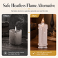 🕯️💡 Glowing LED Electronic Candle Night Light – Realistic Flicker, Flameless & Safe | Warm Ambient Glow for Bedroom, Living Room & Parties