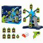 🥇Glow-In-The-Dark Floating Ball Shooting Game, Electric Hover Target Playset With Toy Guns For Kids🎯