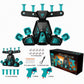 🥇Glow-In-The-Dark Floating Ball Shooting Game, Electric Hover Target Playset With Toy Guns For Kids🎯