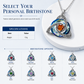 💎 Celtic Knot Birthstone Necklace – Heart Crystal Pendant 🎁 Perfect Meaningful Gift for Her