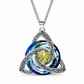 💎 Celtic Knot Birthstone Necklace – Heart Crystal Pendant 🎁 Perfect Meaningful Gift for Her
