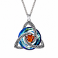 💎 Celtic Knot Birthstone Necklace – Heart Crystal Pendant 🎁 Perfect Meaningful Gift for Her