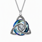 💎 Celtic Knot Birthstone Necklace – Heart Crystal Pendant 🎁 Perfect Meaningful Gift for Her
