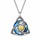 💎 Celtic Knot Birthstone Necklace – Heart Crystal Pendant 🎁 Perfect Meaningful Gift for Her