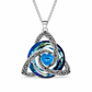 💎 Celtic Knot Birthstone Necklace – Heart Crystal Pendant 🎁 Perfect Meaningful Gift for Her