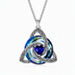 💎 Celtic Knot Birthstone Necklace – Heart Crystal Pendant 🎁 Perfect Meaningful Gift for Her