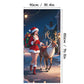 ⏳50% OFF⏰Christmas Door Cover🚪 – Instant Holiday Decor for Front Door, Home, Office & Party 🎅🎄