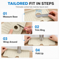 💧 Food Grade Silicone Faucet Splash Guard Mat – Cuttable & Thickened, Sloped Draining Pad | No More Splash or Wet Countertops