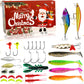 🎄 Christmas Fishing Lure Advent Calendar – Blind Box Set With Minnow, Popper & Spoon🎣