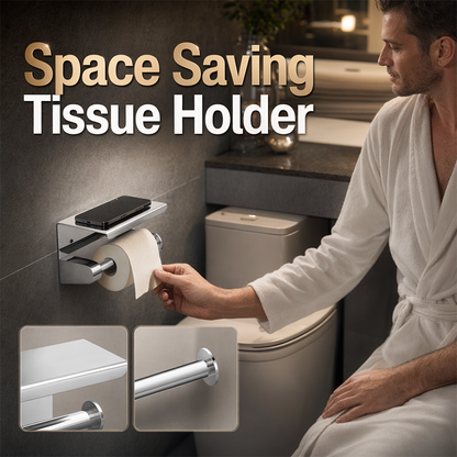 🧻Wall Mounted Stainless Steel Toilet Paper Holder – Rust-Resistant & Easy Install | Sleek, Durable Bathroom Essential🚽