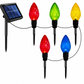 ⏳Second item half price✨ Solar Powered 5-in-1 Diamond Facet Bulb Ground Stake Lights – Garden, Courtyard & Holiday Decor💡