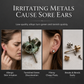 ✨️Dark Elegance: Gothic Vine Stud Earrings – Silver Tone & Black Cubic Zirconia