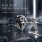 ✨️Dark Elegance: Gothic Vine Stud Earrings – Silver Tone & Black Cubic Zirconia