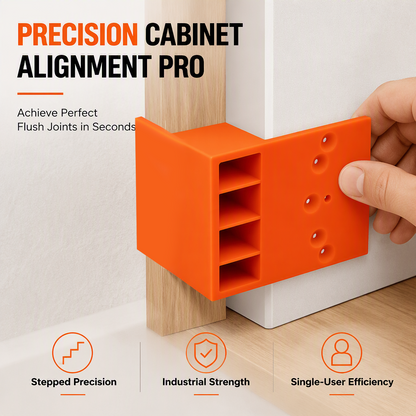 🛠️ Cabinet Filler Panel Installation Locator – Stepped Positioning Plate For Precise Hole Alignment📐