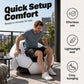 ⚽ Inflatable PVC Soccer-Shaped Sofa 🛋️– Fun Football Design, Durable & Portable Lounger for Game Room, Party, Bedroom & Match Nights ✨