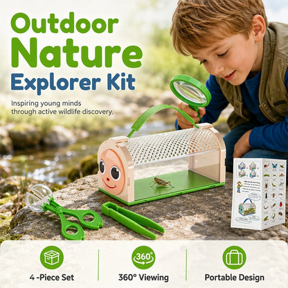 🐛 Save 50%! 🧒 4-Piece Bug Catcher Set – Fun & Educational Nature Explorer Toy for Kids ✨