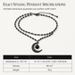 🌙 LIMITED-TIME 50% OFF! 🖤 Gothic Dark Crystal Beaded Chain Necklace – Hollow Out Moon Alloy Pendant, Dark Aesthetic Jewelry for Daily & Party Wear 📿