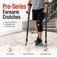 ⏳Limited-time 50% off🦯Folding Forearm Crutches – Shock-Absorbing Spring System, Reinforced Aluminum Shaft & Slip-Resistant Rubber Feet – Comfortable Mobility Aid for Recovery Support 🚶