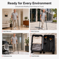 ⏳Limited-time 50% off🦯Folding Forearm Crutches – Shock-Absorbing Spring System, Reinforced Aluminum Shaft & Slip-Resistant Rubber Feet – Comfortable Mobility Aid for Recovery Support 🚶