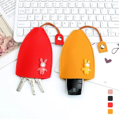 ⏳Lowest Price £2.09 ⏰Cute Bunny Key Bag Key Chain Organizer🐇 – Plush Pouch for Keys, Coins & Cards, Great Gift🔑