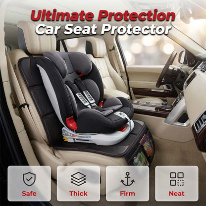 🚗 Safe Anti-Slip Car Seat Protector for Child – Durable Under-Seat Mat for Baby & Kids👶 Helps Protect Upholstery from Spills, Scuffs & Wear ✨