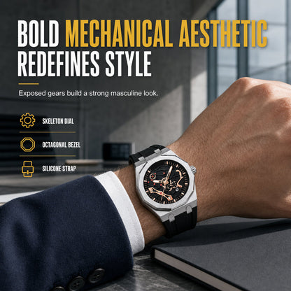 ⏳Limited-time 50% off💥Men's Sport Quartz Watch – Mechanical Style Luminous Hands, Date Calendar & Water Resistance, Stylish Wristwatch for Daily, Gym & Outdoor Wear ⌚