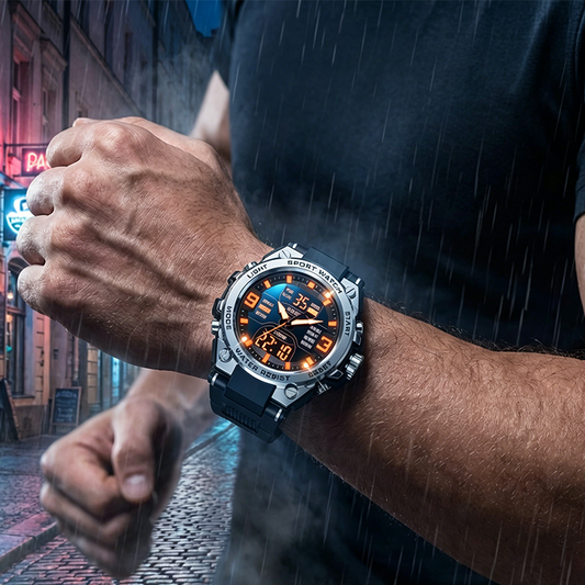 ⌚ Men's Luminous Waterproof Sports Watch – Rugged, Practical & Stylish, LED Backlight, Durable Strap for Outdoor, Gym & Daily Wear 🌙