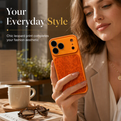 🐆 Leopard Print Phone Case with Big Window Camera Protection📱 – Stylish Shockproof Cover, Scratch-Resistant & Slim Fit for Daily Use ✨