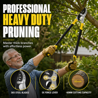 ⏳50% OFF 🌳Heavy Duty Garden Loppers – Labor-Saving Pruning Shears for Thick Branches, Fruit Trees, Shrubs & Yard Cleanup ✂️