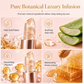 🌸 50% OFF NOW! 🌸 Gold Foil Temperature Color Changing Lip Balm💄 – Moisturizing Custom Pink Tint with Glossy Gold Finish ✨
