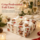 ⏳Holiday Offers🎄Christmas Highland Cow & Floral Gift Wrapping Paper Roll – 43x500cm Holiday Present Wrap for Christmas Gifts, Parties & Crafting ✨