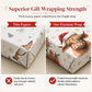 ⏳Holiday Offers🎄Christmas Highland Cow & Floral Gift Wrapping Paper Roll – 43x500cm Holiday Present Wrap for Christmas Gifts, Parties & Crafting ✨