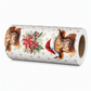 ⏳Holiday Offers🎄Christmas Highland Cow & Floral Gift Wrapping Paper Roll – 43x500cm Holiday Present Wrap for Christmas Gifts, Parties & Crafting ✨