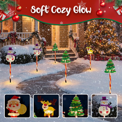 📢 50% OFF!! ⏰ Warm Glow Festive Garden Stake Lights – Outdoor Holiday Decoration ✨