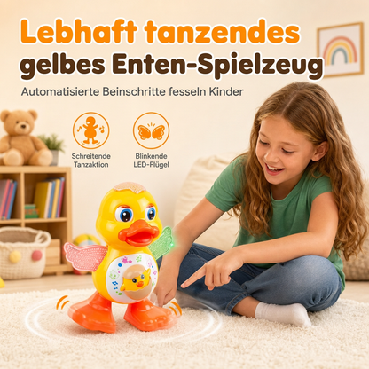 🔥Limited-Time Offer!🦆 Electric Singing & Dancing Cartoon Duck Toy – Flapping Wings, Colourful LED Lights & Cheerful Rhythms, A Playful Way to Keep Toddlers Entertained & Moving 🎶✨