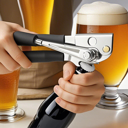 🥫 Ergonomic Manual Can Opener with 360° Rotating Handle – Easy-Grip, Smooth Cutting & Effortless Kitchen Tool for Daily Use, Seniors & Camping ✨