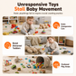 🔥50% OFF 🚗4-Piece Magnetic Electric Toy Car Set – Sound & Light Cartoon Stacking & Crawling Cars for Babies & Toddlers✨