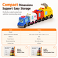 🔥50% OFF 🚗4-Piece Magnetic Electric Toy Car Set – Sound & Light Cartoon Stacking & Crawling Cars for Babies & Toddlers✨