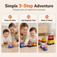 🔥50% OFF 🚗4-Piece Magnetic Electric Toy Car Set – Sound & Light Cartoon Stacking & Crawling Cars for Babies & Toddlers✨