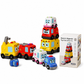 🔥50% OFF 🚗4-Piece Magnetic Electric Toy Car Set – Sound & Light Cartoon Stacking & Crawling Cars for Babies & Toddlers✨