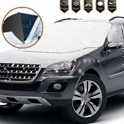 🚗50% OFF !!!☀️❄️Universal Windscreen Sun & Snow Cover – Protect Your Car from Ice, Frost & UV, Easy to Fit & Store ✨