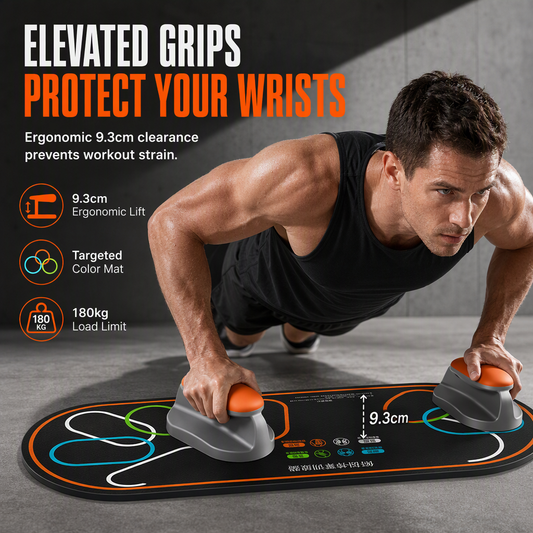 ⏳Time-Limited Special⏰ Ergonomic Multi-Position Push Up Board & Plank Support Trainer – Home Fitness Workout Equipment for Chest, Core & Upper Body Strength 💪