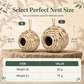 ⏳Limited-Time Offer! 🐦 Hand-Woven Spherical Straw Bird Nest – Dense Weave & Weather Resistant, Add a Natural Touch to Your Garden 🌾🍃