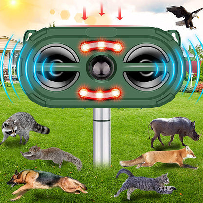 🐍 Save 50%! ☀️ Solar Ultrasonic Animal Deterrent – Humane-Style, Garden-Friendly Outdoor Use ✨