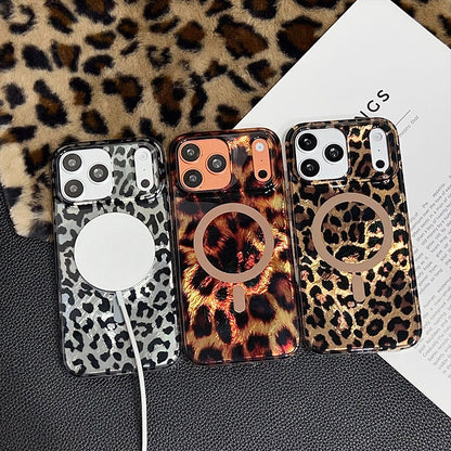 🔥50% OFF 🐆 Magnetic Leopard Print Phone Case – Stylish Magnetic Cover with Bold Leopard Design for Daily Protection ✨