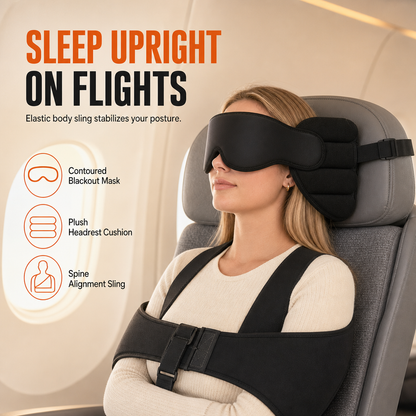✨ New Arrival! Memory Foam Travel Pillow & 3D Blackout Eye Mask Set 😴