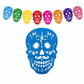 💀 Festive Sale!🕯️ Day of the Dead Paper-Cut Style Garland ✨