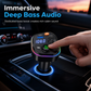 🚗 New Arrival!🎵 Bluetooth Car FM Transmitter & MP3 Player – PD Fast Charging & Ambient Light ✨